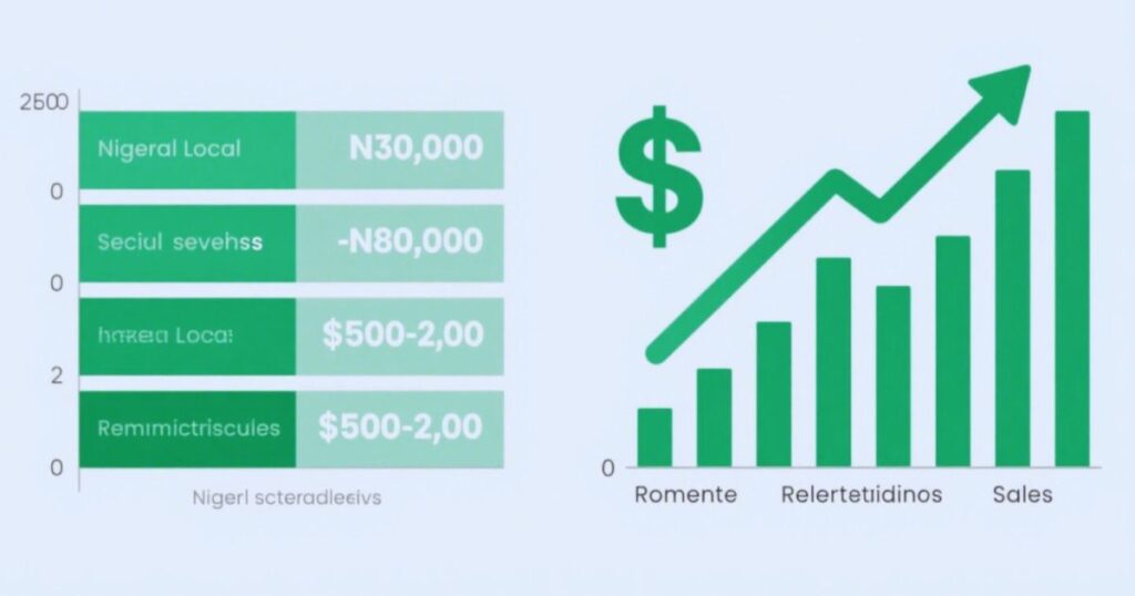 Salary comparison between local Nigerian and remote international cybersecurity internships