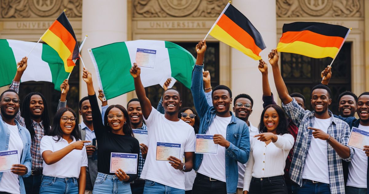Celebrating approval of German Student Visa for study in Germany.
