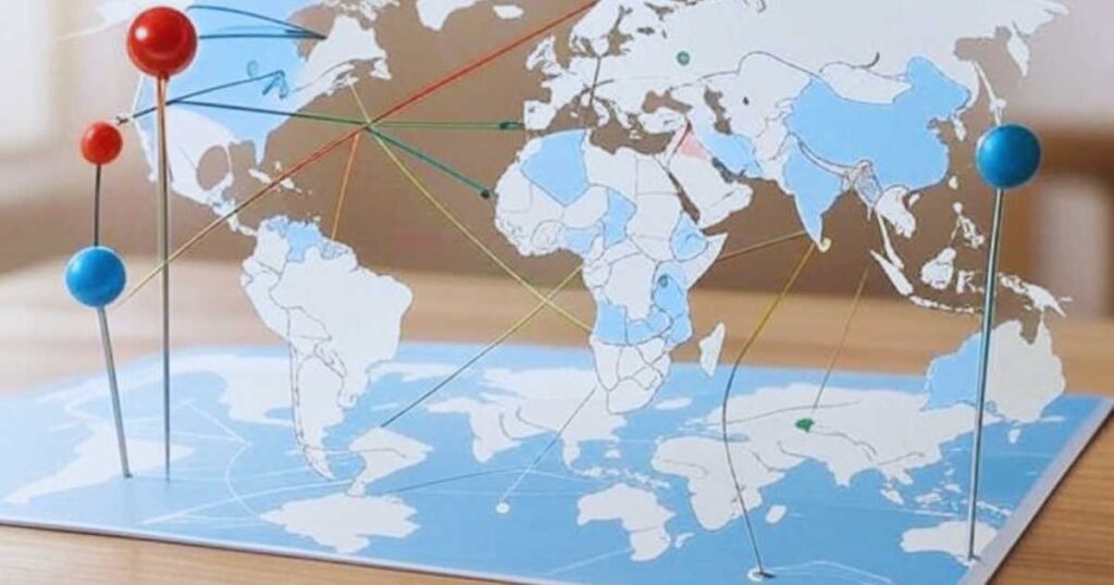 Global PhD scholarships map showing top destinations for international students