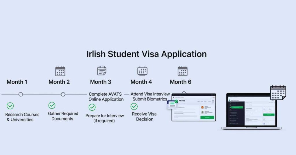 Irish Student Visa application timeline checklist for Nigerian students step-by-step process