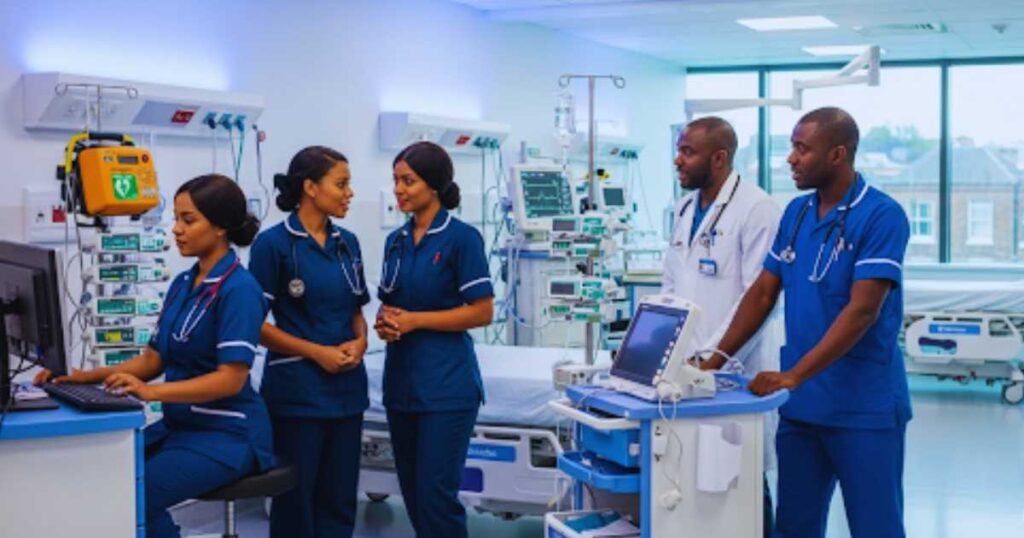 Nigerian healthcare workers thriving in UK jobs with visa sponsorship through NHS programs