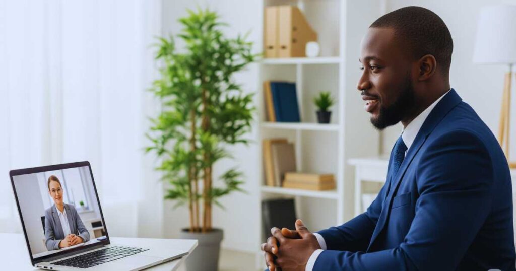 Remote job interview for Canada Remote Jobs positions via video call