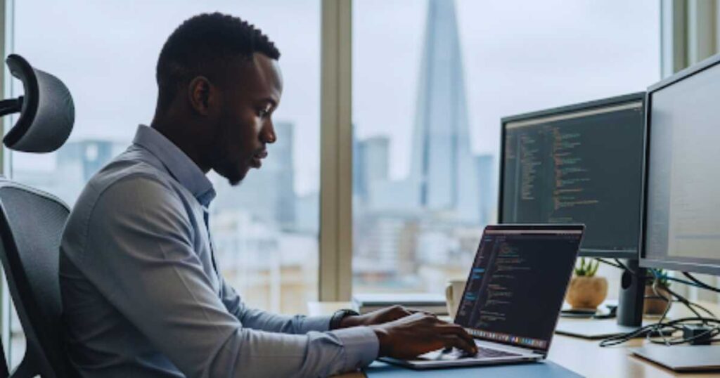 Software developer from Nigeria succeeding in UK technology jobs with visa sponsorship