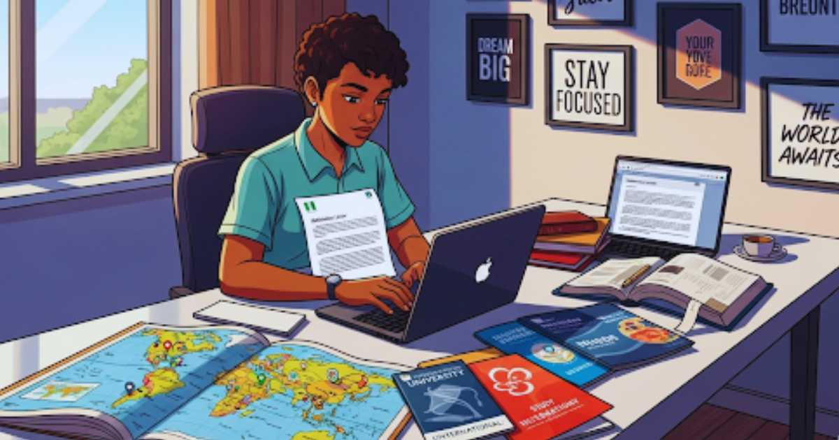 Student crafting a powerful Masters Motivation Letter for university admission