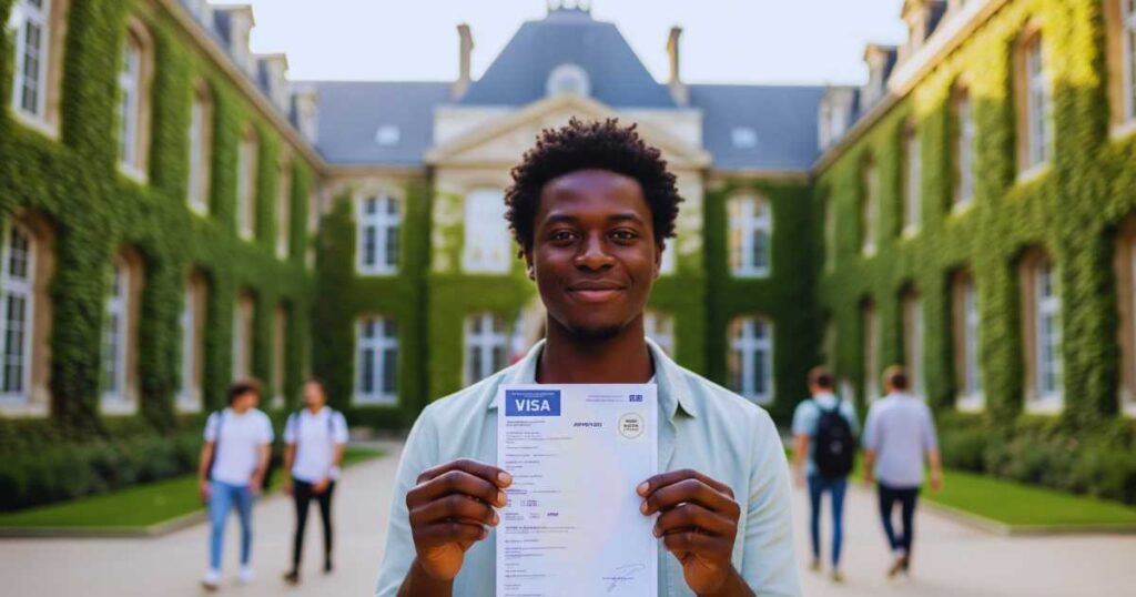 Successful French Student Visa renewal approval for Nigerian student studying in France