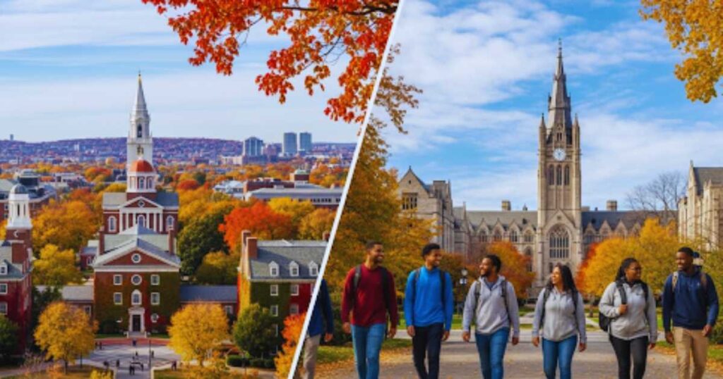Top universities for masters degree programs in North America - Harvard and University of Toronto campuses